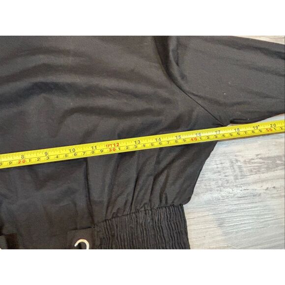 Grievergate Black Gothic Lace Up Corset Blouse Size M - Picture 5 of 10